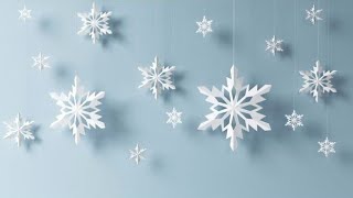 Como hacer Copos de nieve para decorar en navidad - Decoraciones para navidad.