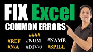 Excel Errors and How To Fix Them / Most Common Excel Errors #️⃣ and How To Fix Them