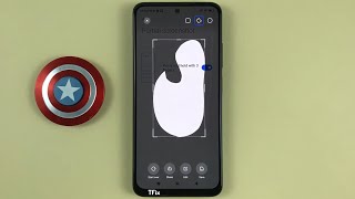 How to touch and hold 3 fingers to take a partial screenshot on Xiaomi Redmi Note 11 Android 12