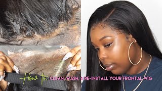 (HOW I) CLEAN, WASH, AND RE-INSTALL MY LACE FRONTAL WIGS | Klaiyi Hair