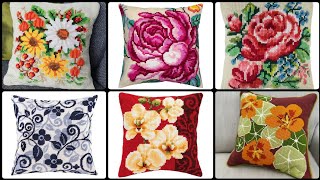 Latest \u0026 Trendy Cross Stitch Cushion Cover Designs Collections #2024-25 #charsutikarhai