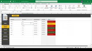 Document Expiration Control Excel Template | Employee Compliance & Renewal Tracker