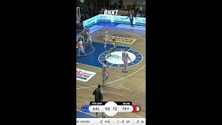 Anthony Racine with 15 Points vs. Okapi Aalst