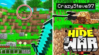 Minecraft enemy players didn't see this hidden sniper.. (Hide or WAR #3)