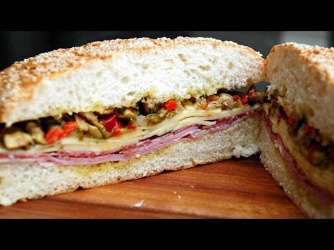 Classic New Orleans Muffuletta Sandwich Recipe