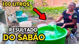 100 litros de sabão 🫧🫧 simples e prático pro dia a dia