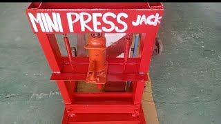 How To Make Mini Press Jack ll DIY Hydraulic Press