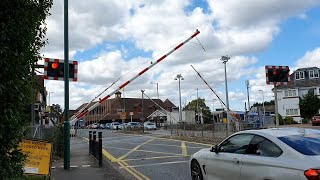 Rare Crossing at Sunningdale Level Crossing, Berkshire