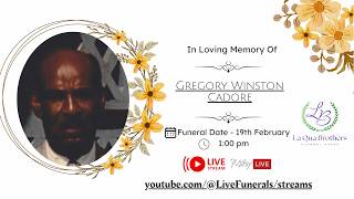 Funeral Of Gregory Winston Cadore also known as “Church hill of Marigot, St. John