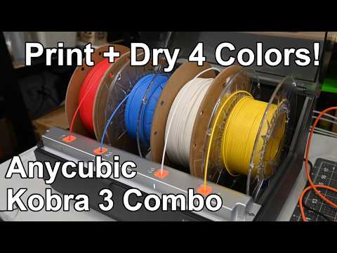 Новый многоцветный 3D-принтер Anycubic уже здесь! Первый взгляд на Kobra 3 Combo