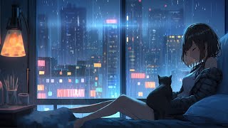 Relaxing Sleep Music with Soft Rain Sounds - Fall Asleep Instantly, Insomnia, Cozy Piano Music