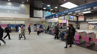 【４K】川越駅から本川越駅まで（クレアモール）を歩く【Walk in Kawagoe】