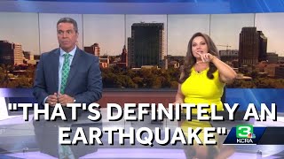 Earthquake strikes during live TV in Sacramento