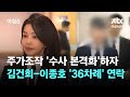 주가조작 '수사 본격화'하자…김건희-이종호 '36차례' 연락 / JTBC 아침&