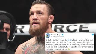Conor McGregor Willing To Fight Dustin Poirier Under These Conditions