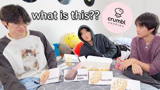 BROTHERS TRY CRUMBL COOKIE FOR THE FIRST TIME!!!