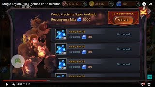 Magic Legion - 1000 gemas en 15 minutos!