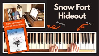 Snow Fort Hideout 🎹 with Teacher Duet [PLAY-ALONG] (Piano Adventures 2A Performance)
