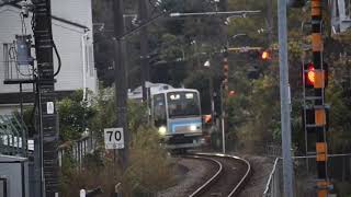 205系500番台R8編成　下溝駅到着シーン（2021/11/21）