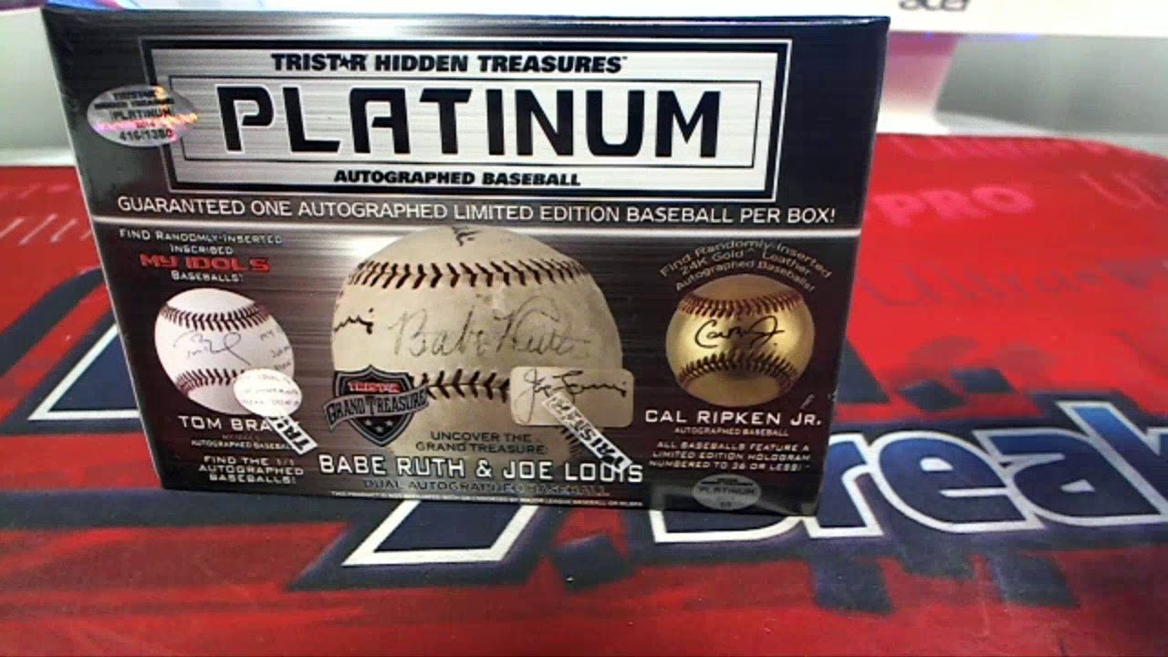 2018 Tristar Autographed Baseball Platinum Edition Box ID 18PLATBALL111 ...