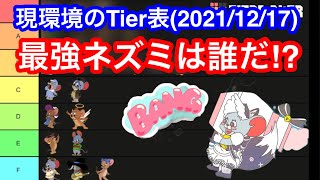 【ネズミTier表】最強ネズミは誰だ!?現環境のネズミTier表作ってみた【トムとジェリーチェイスチェイス】