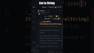 🔴 Convert List to String in Python