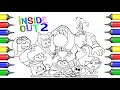 Inside Out 2 Coloring Book Compilation/ All Characters/Emotions/ NCS