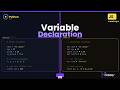 Variable Declearation In Python&Js