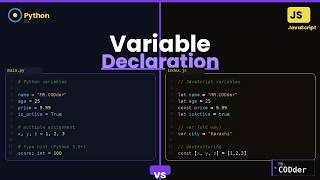 Variable Declearation In Python&Js