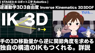 STAGE3-6 逆運動学3D3自由度 Inverse Kinematics 3D3DOF