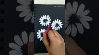 How to Paint One Stroke Flowers with One Simple Trick #shorts #creativeart #satisfying #art