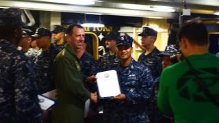 CNO Visits USS John C. Stennis