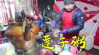 The biggest night market in Qingdao, the hot lotus porridge is only 6 yuan a cup!