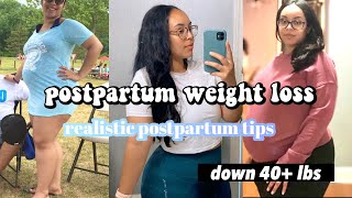 MY POSTPARTUM WEIGHT LOSS JOURNEY | Realistic postpartum tips | Weight loss after c-section