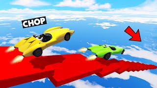 NOOB VS PRO RACE IN GTA 5 MEGA RAMP WITH CHOP CHALLENGE
