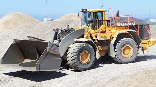 BIG Volvo L350H Wheel Loader - Working in Danish Gravel Pit | Danish Construction