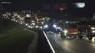 5 people taken to hospital after 6-car pileup caused by wrong-way driver