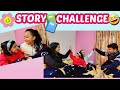 STORY CHALLENGE 📙🤩😃 | Funny Family Story Challenge | Aayu and Vanu