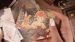 ASMR : Decorating a diary with vintage illustrations (Journaling, Scrapbooking) 빈티지 다꾸