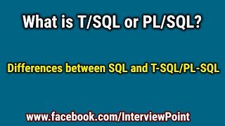 What is T/SQL || PL/SQL Tutorial || Introduction to PL/SQL