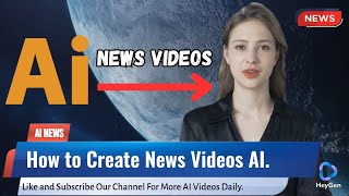 Easily Create News Videos - Using AI Artificial Intelligence Tools. how to create news videos .