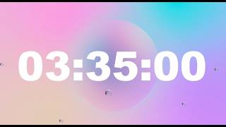 3 Hour 35 Minute Timer with Alarm | Full Screen Minimalist Countdown (HD) – ClockUnit