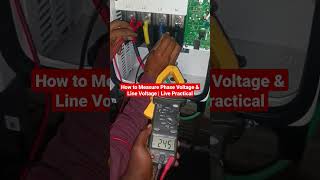 How to Measure Phase Voltage \u0026 Line Voltage | Live Practical #multimeter #3phase