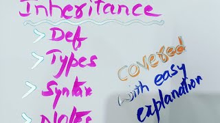 Inheritance and types of inheritance in C++ @btechcsetutorial7264