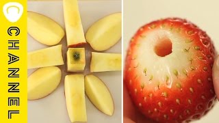 リンゴカット・イチゴのヘタ取り │ Life Hacks for Apple and Strawberries