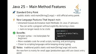 #06 || Java 25 Features 01 || main method info || Srikanth Java || Java Interview Questions