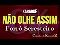 Forró Seresteiro - Não olhe assim - Karaokê FL