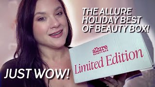 ALLURE HOLIDAY LIMITED EDITION BEST OF BEAUTY BOX: Unboxing \u0026 Swatches! Such an AMAZING box!! 👏