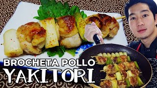 Cómo preparar YAKITORI brocheta de Pollo