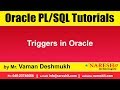 Oracle PL/SQL Tutorials | Triggers in Oracle | by Mr.Vaman Deshmukh